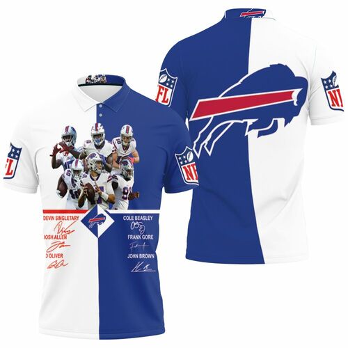 Buffalo Bills Players Signed 3d Jersey Polo Shirt Model A1713 All Over Print Shirt 3d T-shirt
