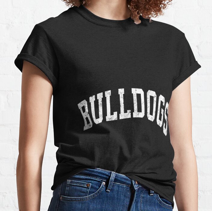 Bulldogs Mascot Vintage Athletic Sports Name Design Classic T-Shirt