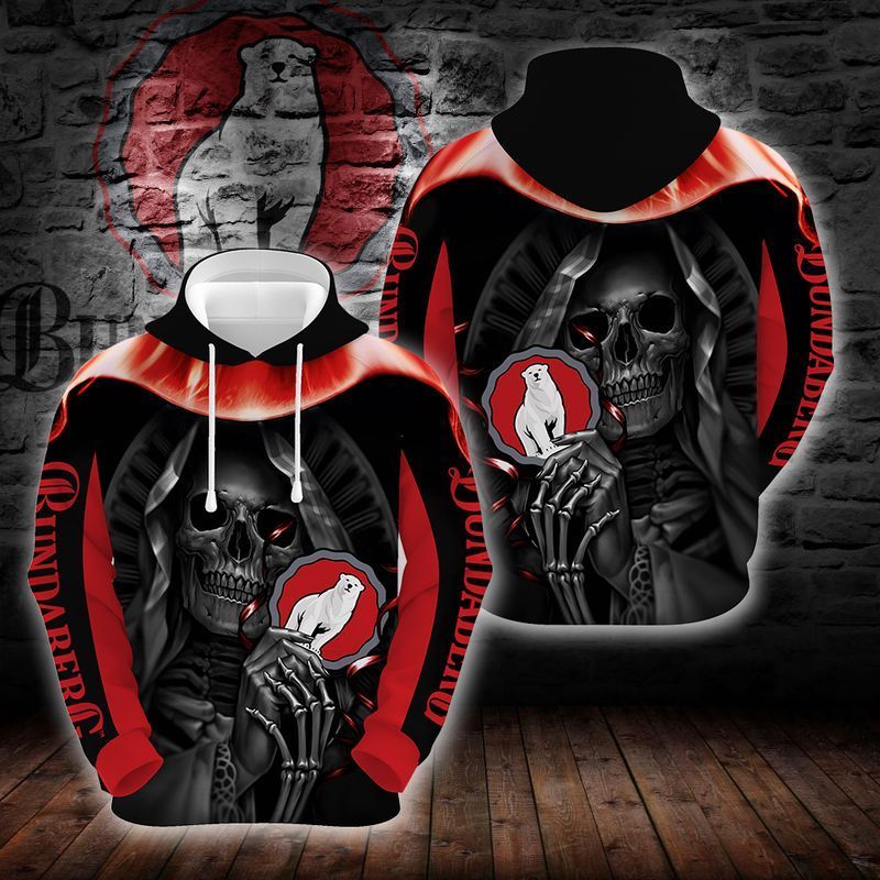 Bundaberg Brewed Drinks mystery skull red version 3D Printed Hoodie and T-shirt