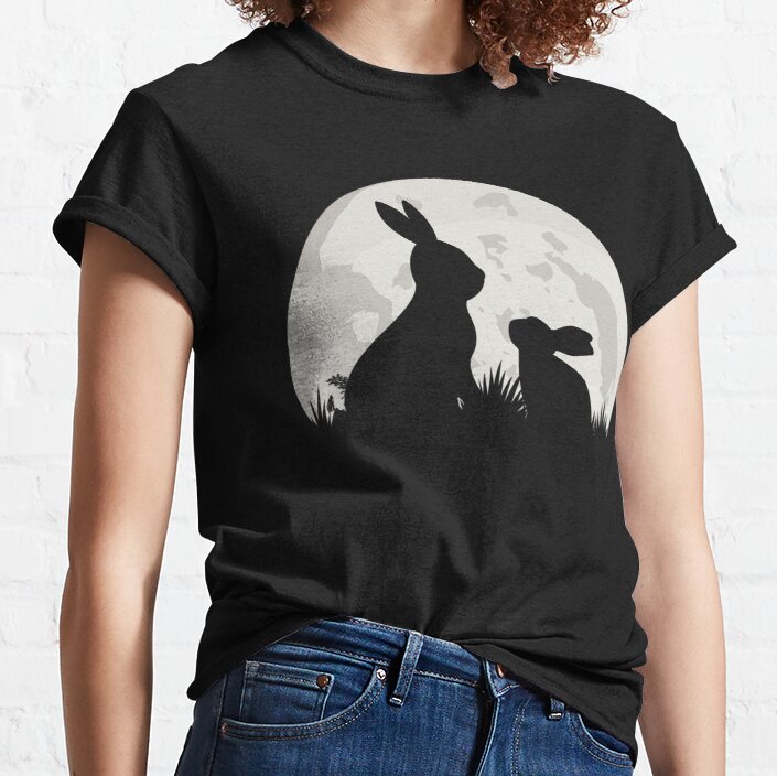 Bunny Lover Retro Sunset Vintage Classic T-Shirt