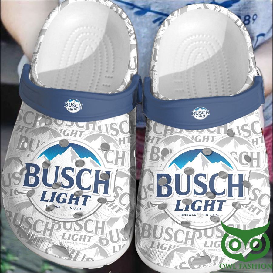 Busch Light Logo Crocs Shoes