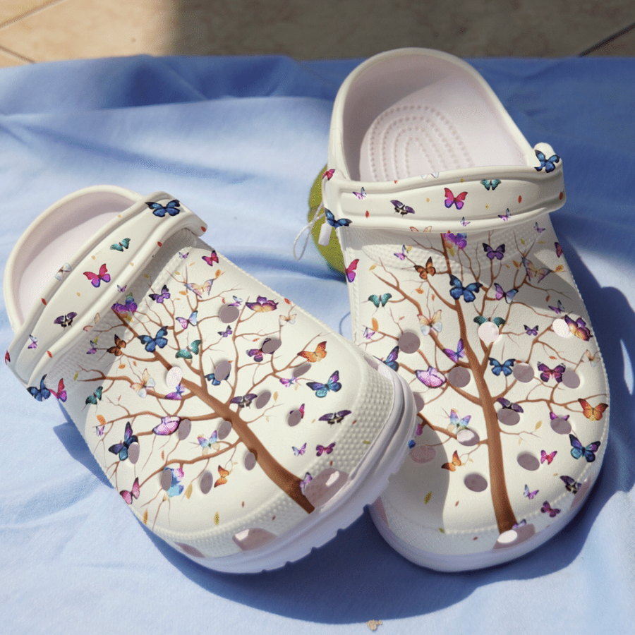 Butterfly Clog Whitesole Tree Of Love Crocs Crocband Clog.png