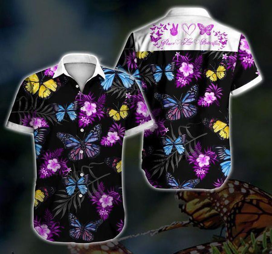 Butterfly Hawaiian Shirt Pre13414, Hawaiian shirt, beach shorts, One-Piece Swimsuit, Polo shirt, funny shirts, gift shirts, Graphic Tee
