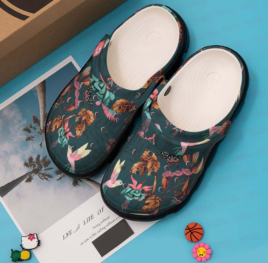 Butterfly Personalized Clog Custom Crocs Comfortablefashion Style Comfortable For Women Men Kid Print 3D Butterfly Hummingbird