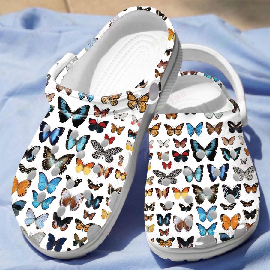 Butterflys Crocs Classic Clogs Shoes