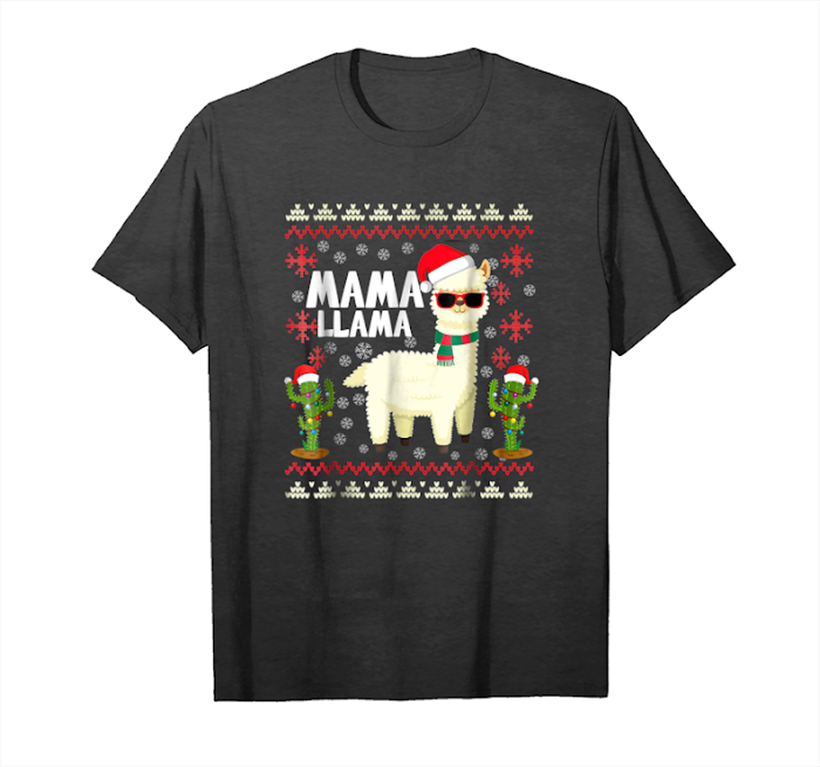 Buy Fa La La Llama Mama Shirt Cute Llama Christmas Shirt Unisex T-Shirt.png