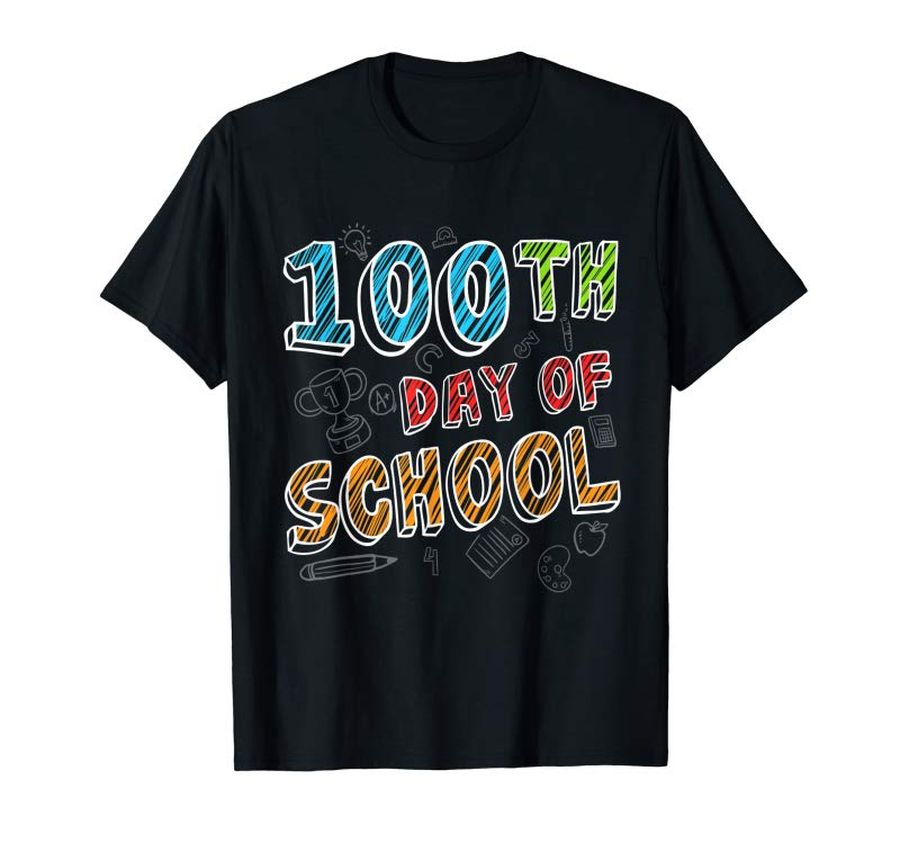 Buy Happy 100th Day Of School T-Shirt For Kids And Teachers
