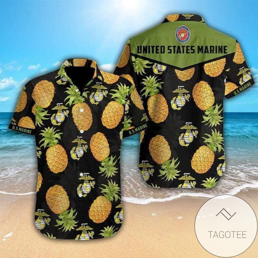 Buy Hawaiian Aloha Shirts Us Marine Pineapple