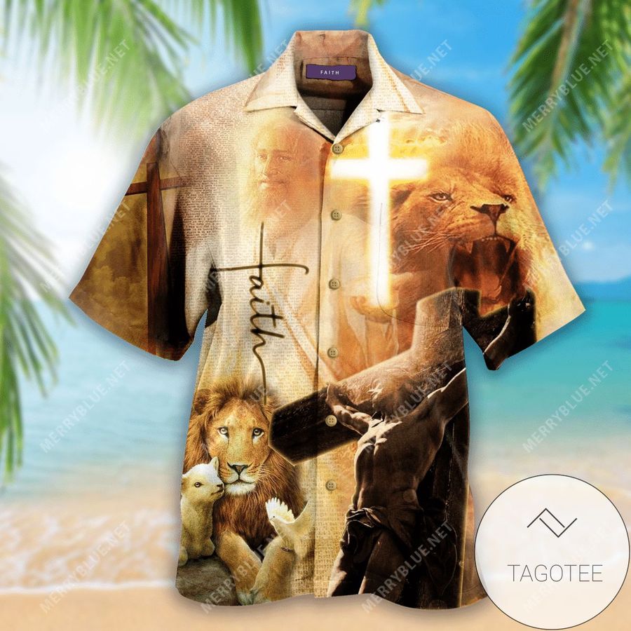 Buy Jesus Faith Hope Love Unisex Authentic Hawaiian Shirt 2022