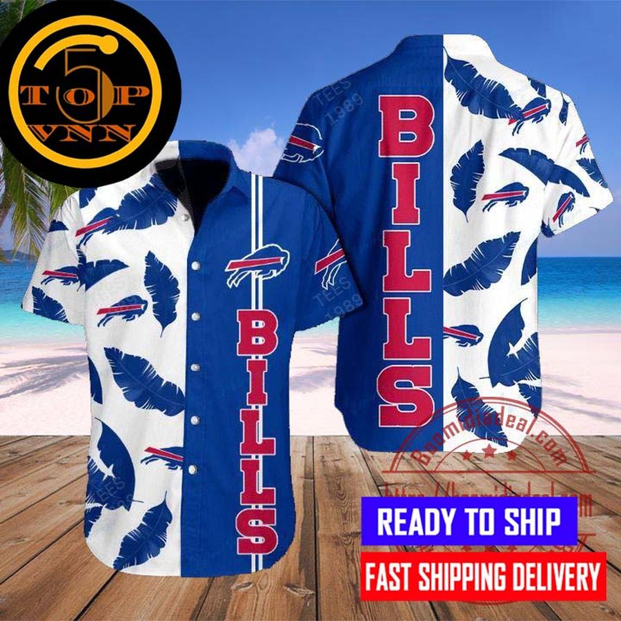 BUY NOW Buffalo Bills Line Sport Logo Banana Leave Pattern Hawaiian Shirt