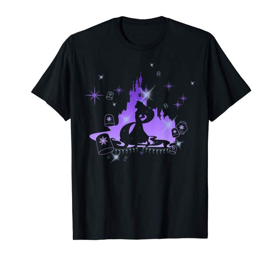 Buy Now Disney Tangled Rapunzel Silhouette Portrait Graphic T-Shirt