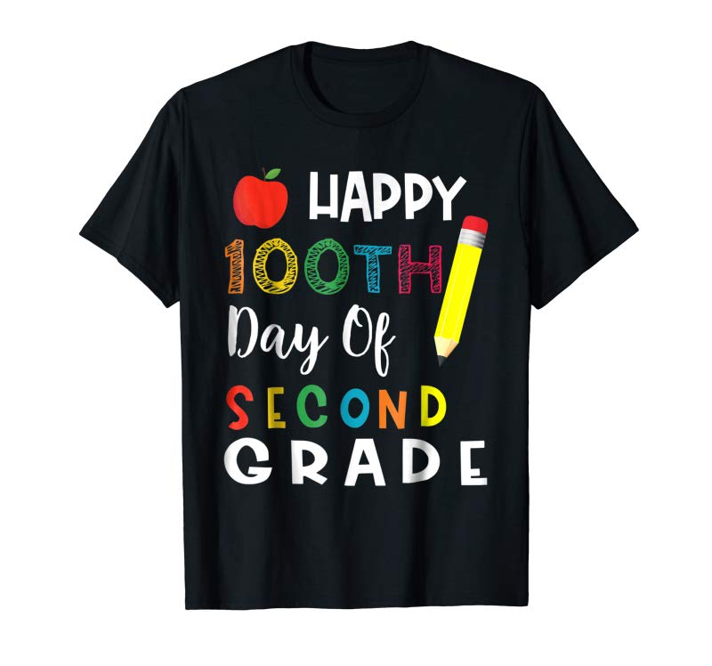 Buy Now Happy 100th Day Of Second Grade TShirt 2nd Grade School Gift