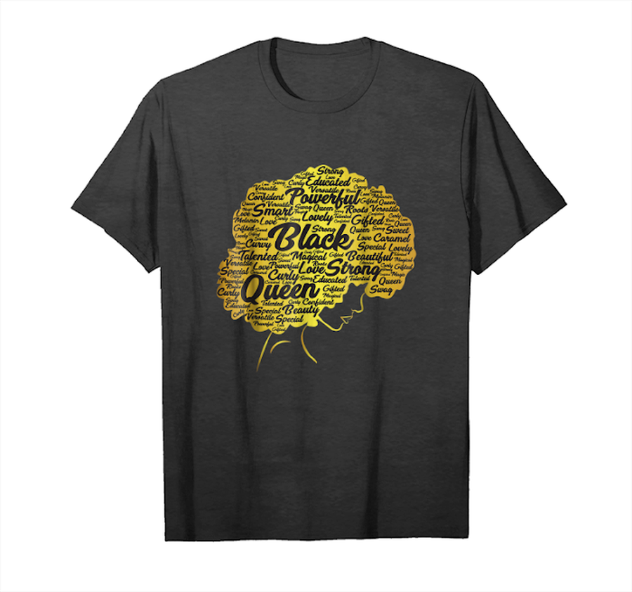 Buy Now Retro Women Black Afro Queen Mothers Day Gift African Shirt Unisex T-Shirt.png