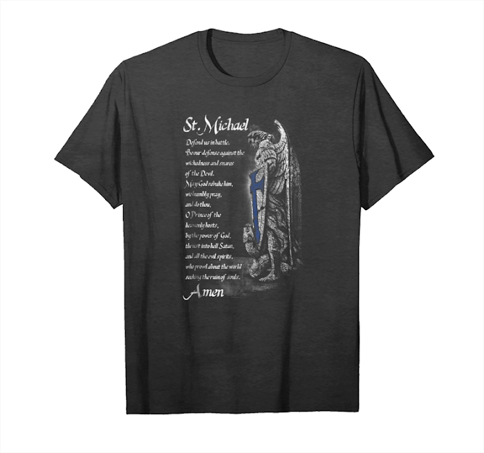 Buy Saint Michael The Archangel Prayer Defend Us In Battle Unisex T-Shirt