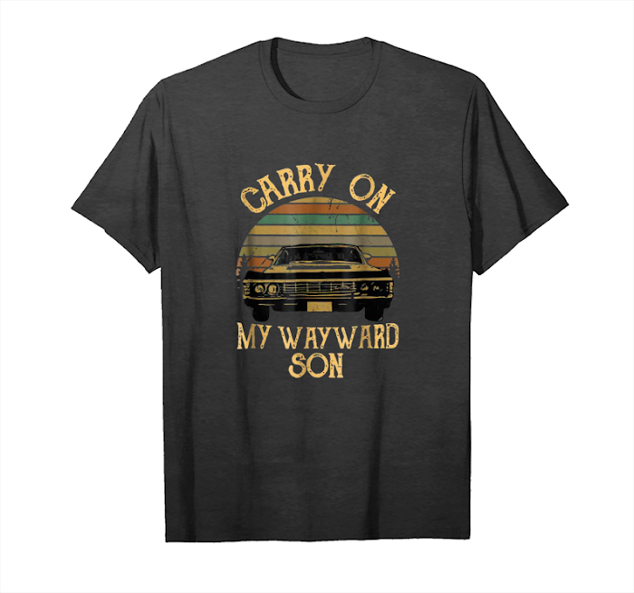 Buy Supernatural Carry On My Wayward Son Vintage Retro Sunset_1 Unisex T-Shirt
