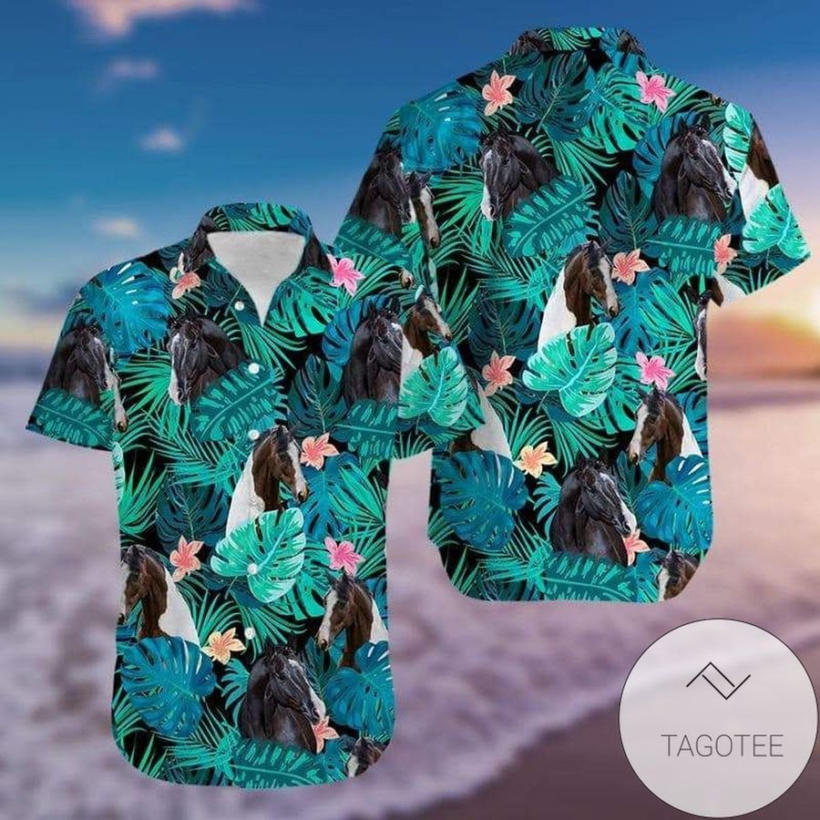 Buy Tropical Horse Hawaiian Aloha Shirts H