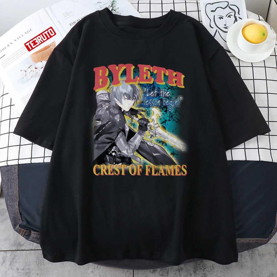 Byleth Let's The Lesson Begin Crest Of Flames Smash Bros Vintage Graphic Unisex T-shirt
