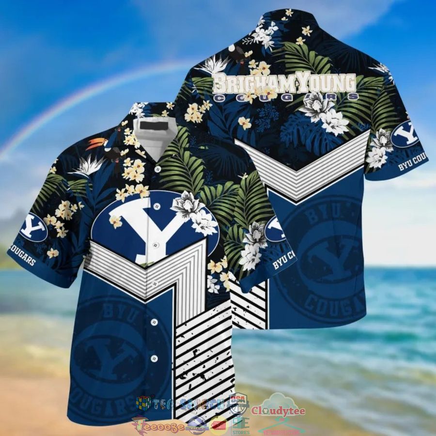 BYU Cougars NCAA Tropical Hawaiian Shirt And Shorts – Saleoff