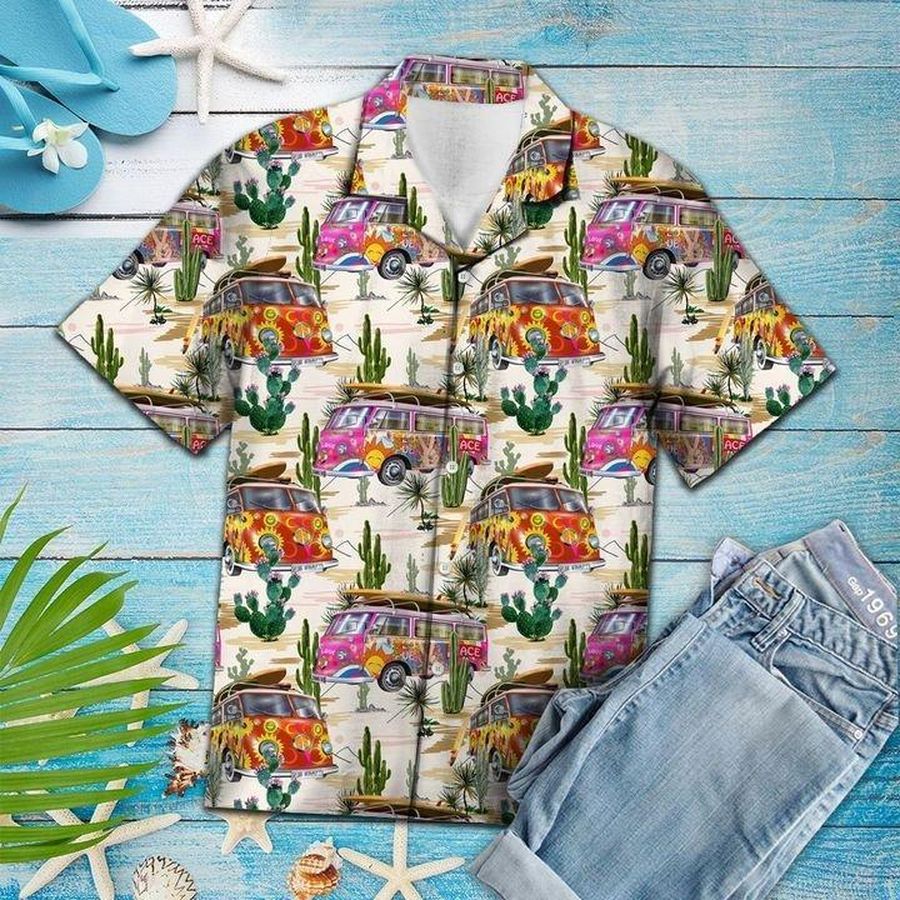 Cactus Hippie Hawaiian Shirt Pre13390, Hawaiian shirt, beach shorts, One-Piece Swimsuit, Polo shirt, funny shirts, gift shirts, Graphic Tee