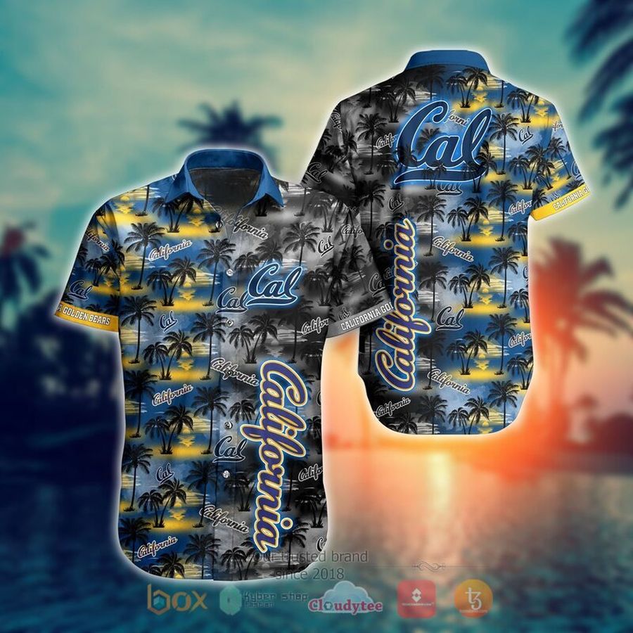 California Golden Bears Style Hawaiian Shirt Short