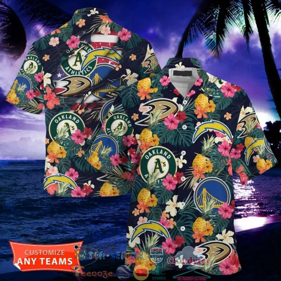 California Sport Teams Pineapple Tropical Hawaiian Shirt – Saleoff