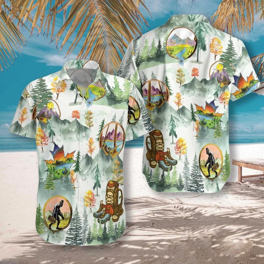 Camping And Hiking Trekking Hawaiian Shirt Pre10193, Hawaiian shirt, beach shorts, One-Piece Swimsuit, Polo shirt, funny shirts, gift shirts