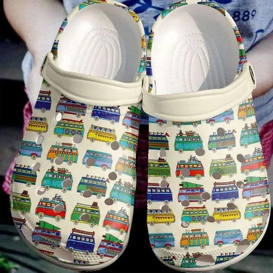 Camping Campervan Crocs Clog Fashion Style Comfortable For Women Men Kid