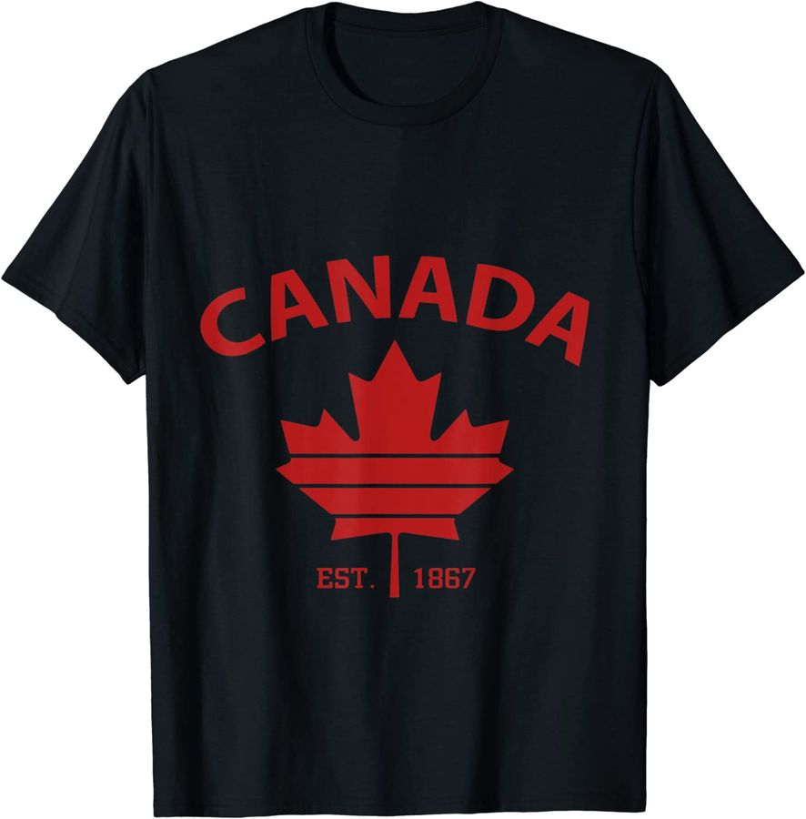 Canada Est. 1867 Vintage Faded Canada Maple Leaf