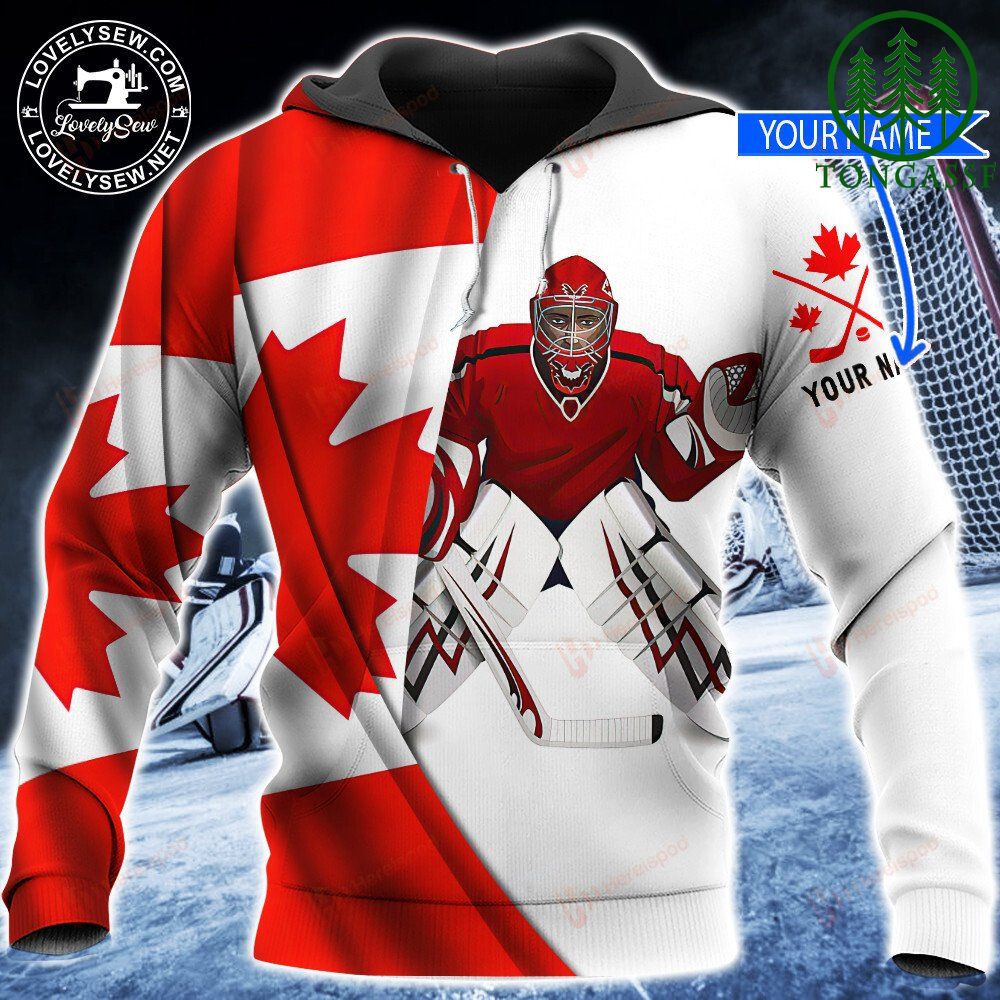 Canada Goalie Personalized 3D Hoodie