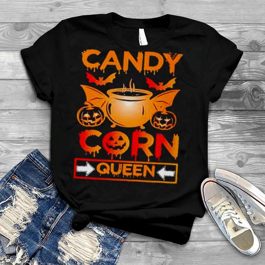 Candy corn queen halloween shirt