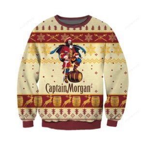 Captain Morgan Knitting Ugly Christmas Sweater All Over Print Sweatshirt