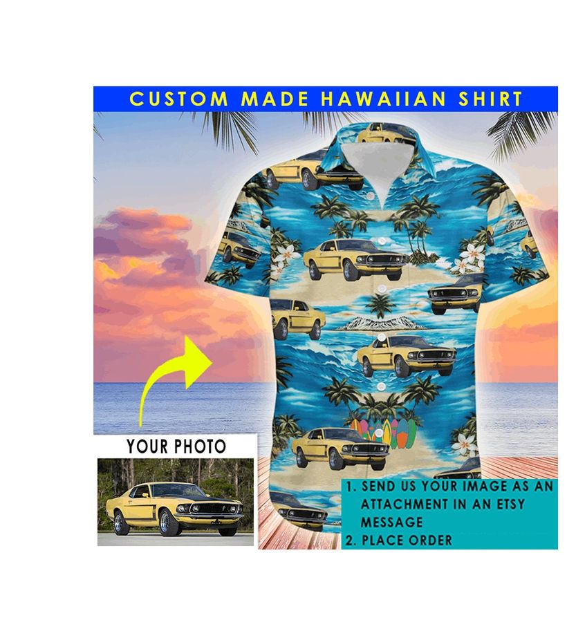 Car Personalized Photo Hawaiian Shirt, Custom Classic Car Gifts, Muscle Car Lovers Gifts, Vintage Car, Hot Rod Owners(HAW2)