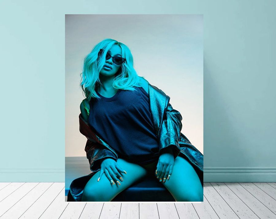 cardi b fan home wall decorate art canvas poster,no frame