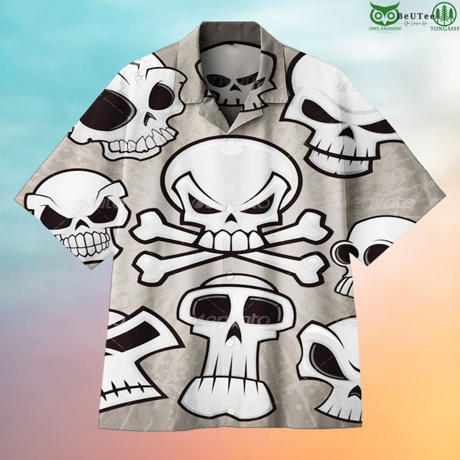 Cartoon Skull Universal Hawaiian Shirt