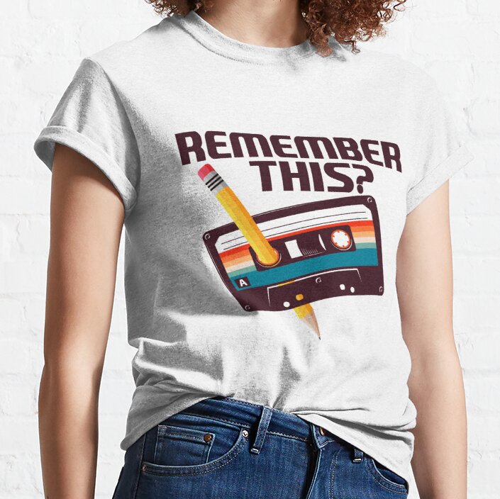 Cassette and Pencil  Classic T-Shirt
