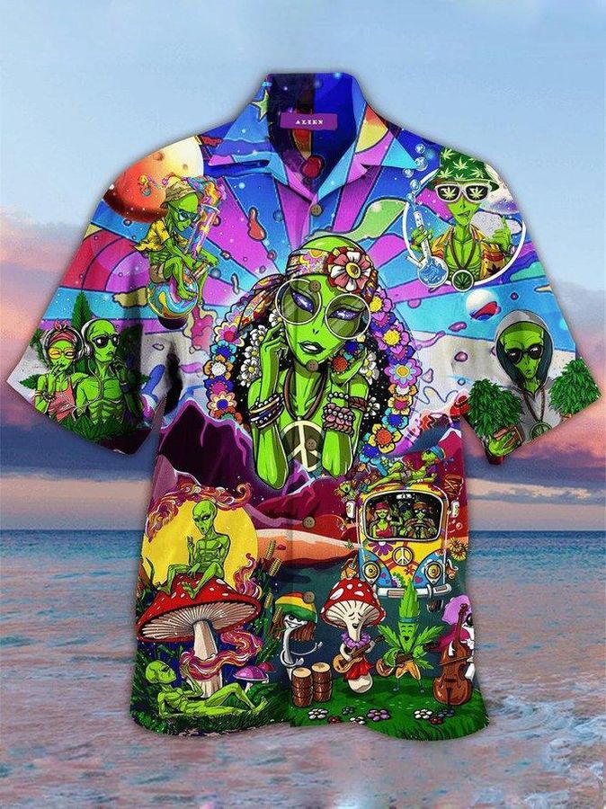 Casual Cotton Blend Hippie Hawaiian Shirt Pre11868, Hawaiian shirt, beach shorts, One-Piece Swimsuit, Polo shirt, funny shirts, gift shirts