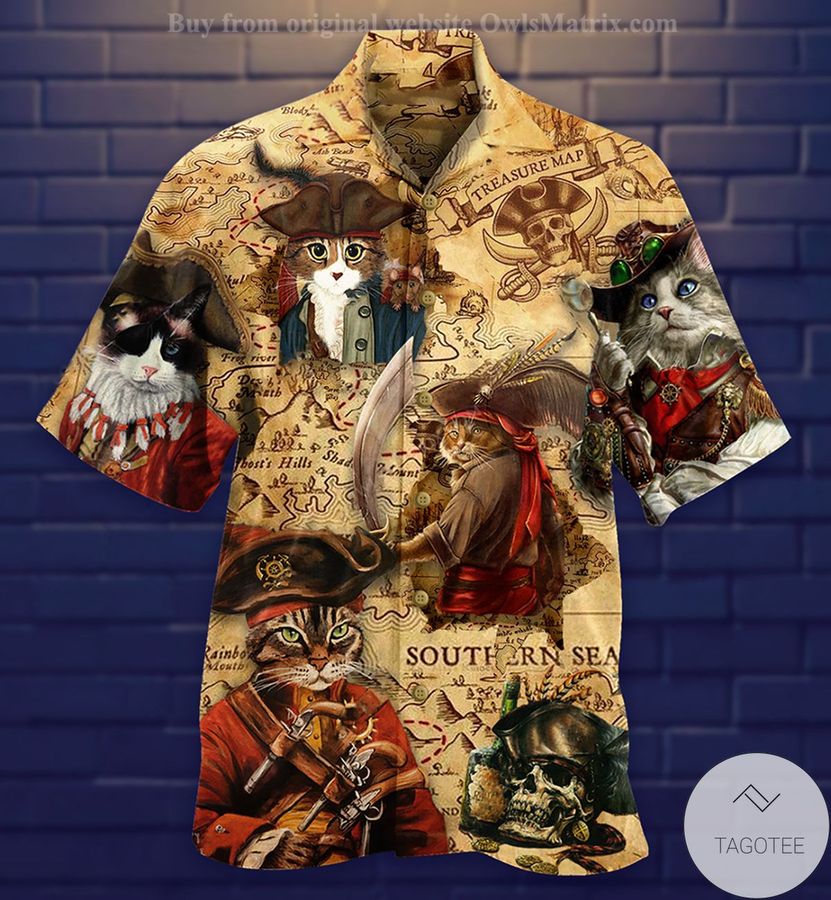 Cat Cool Pirates Hawaiian Shirt