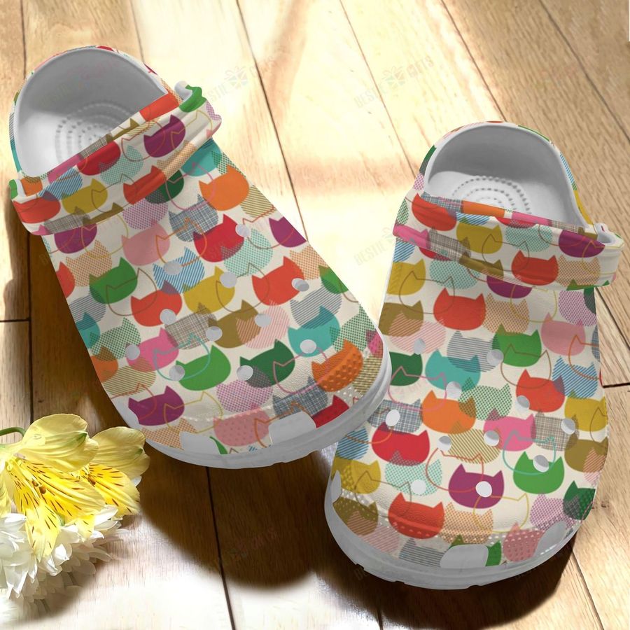 Cat Crocs Classic Clog Colorful Shoes