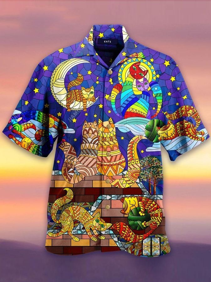Cat Hippie Life Is Colorful Hawaiian Shirt Pre13421, Hawaiian shirt, beach shorts, One-Piece Swimsuit, Polo shirt, funny shirts, gift shirts