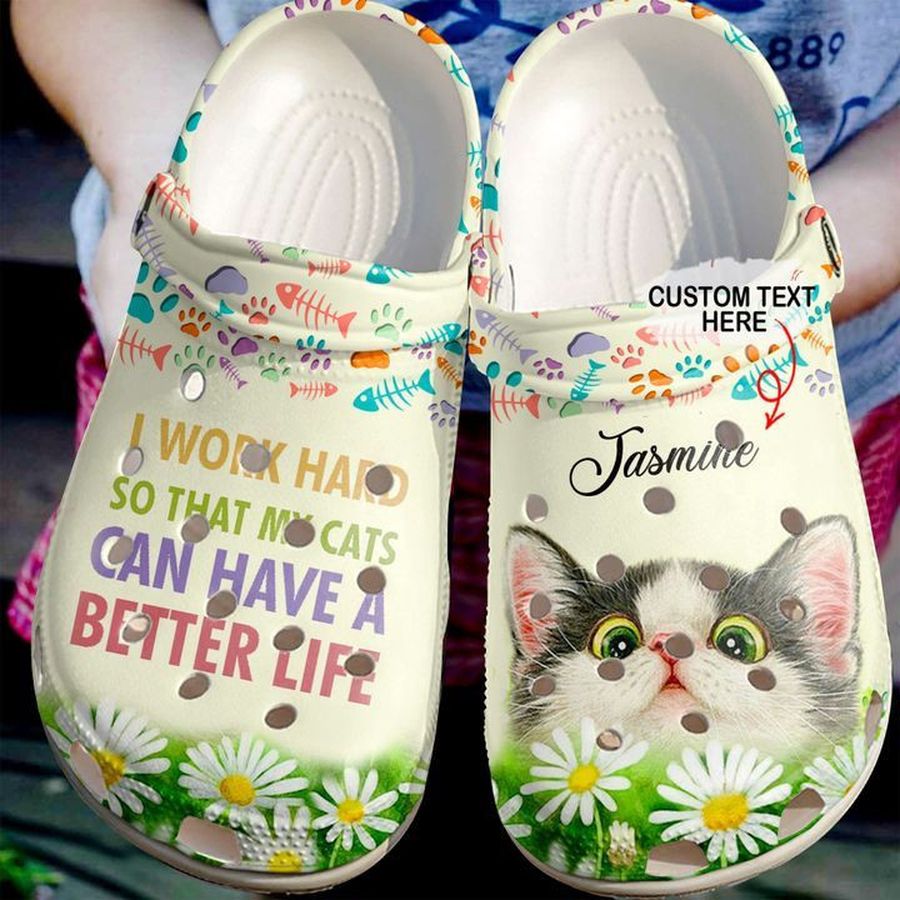 Cat Personalized Better Life Sku 567 Crocs Clog Shoes