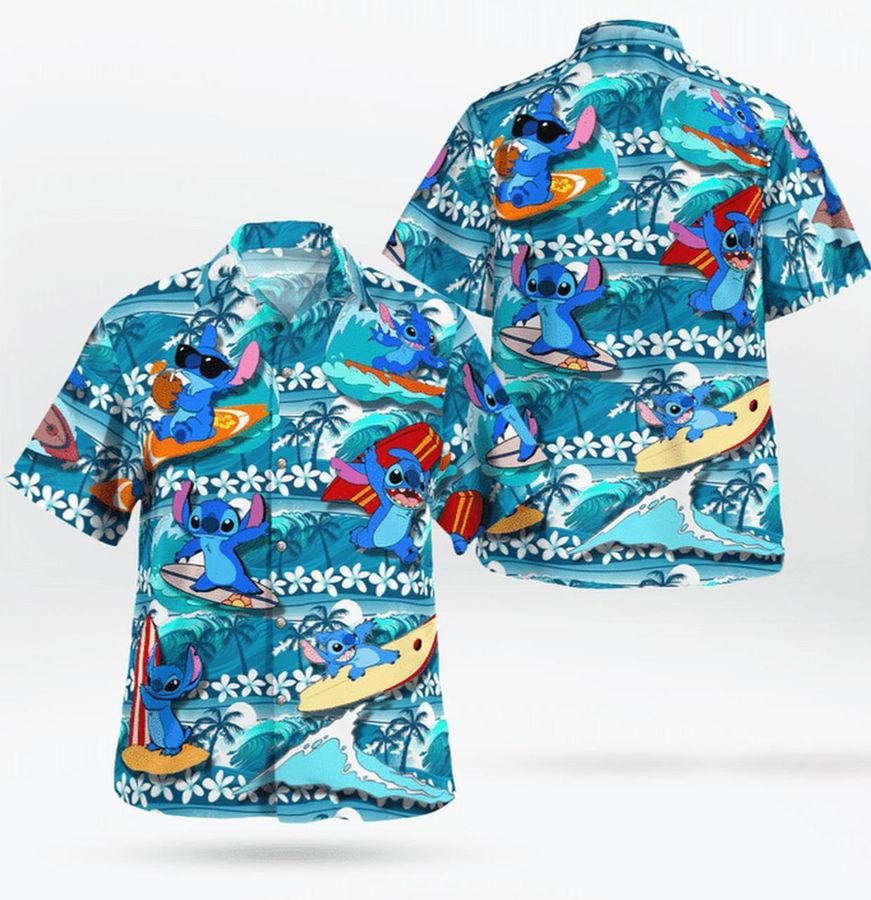 Catching Waves Soakinï¿½ Ray Stich Funny Sulfing Hawaiian Shirt