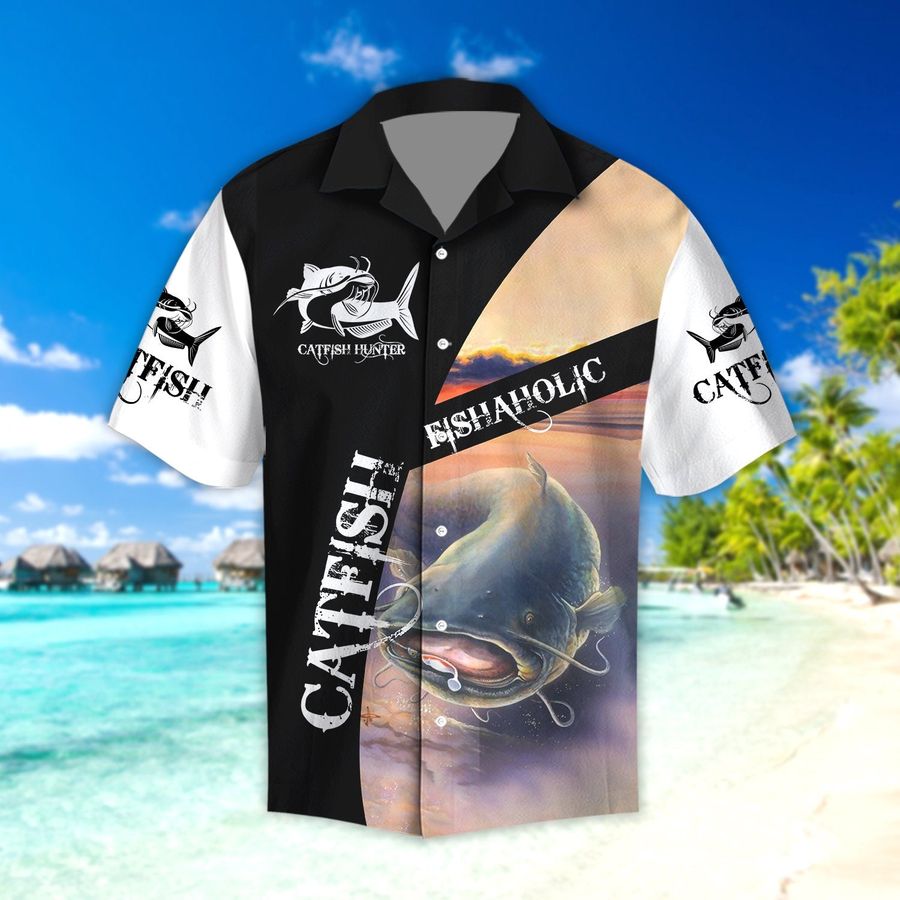 Catfish Fishaholic Fishing Hawaiian Shirt Pre13389, Hawaiian shirt, beach shorts, One-Piece Swimsuit, Polo shirt, funny shirts, gift shirts