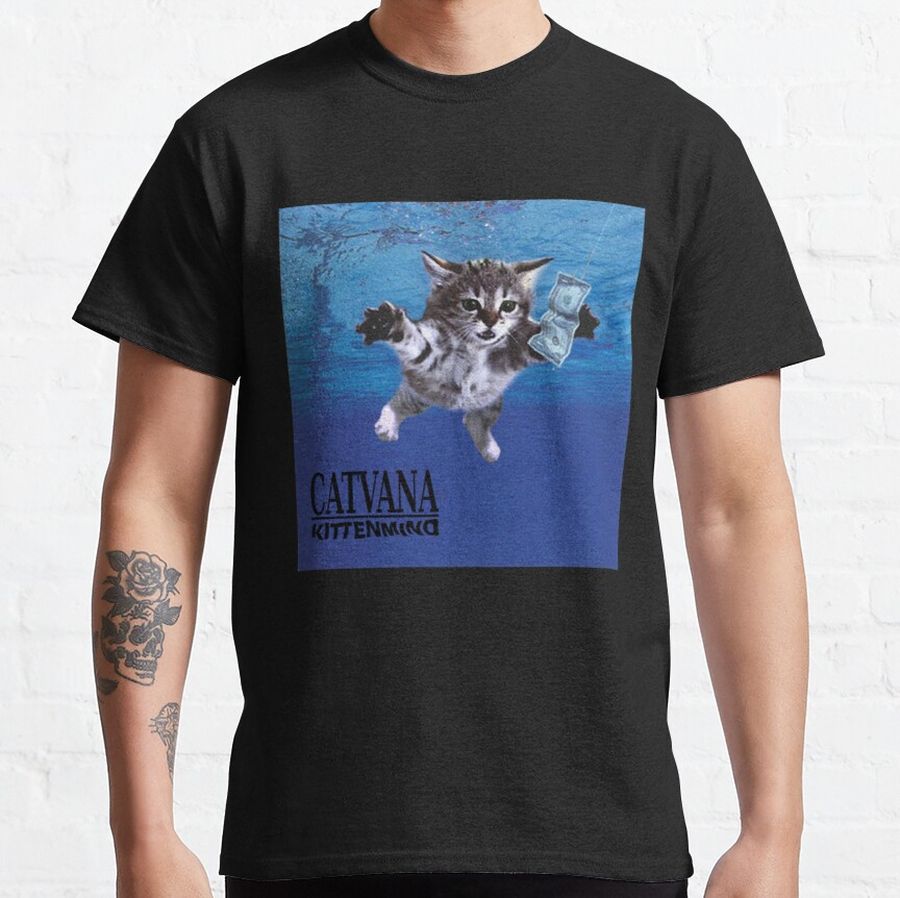 Catvana in nirvana kittenmind   Classic T-Shirt