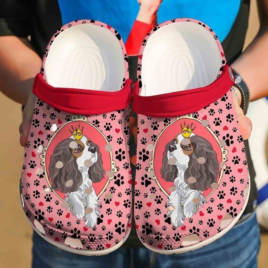 Cavalier King Charles Spaniel Cute Sku 568 Crocs Clog Shoes