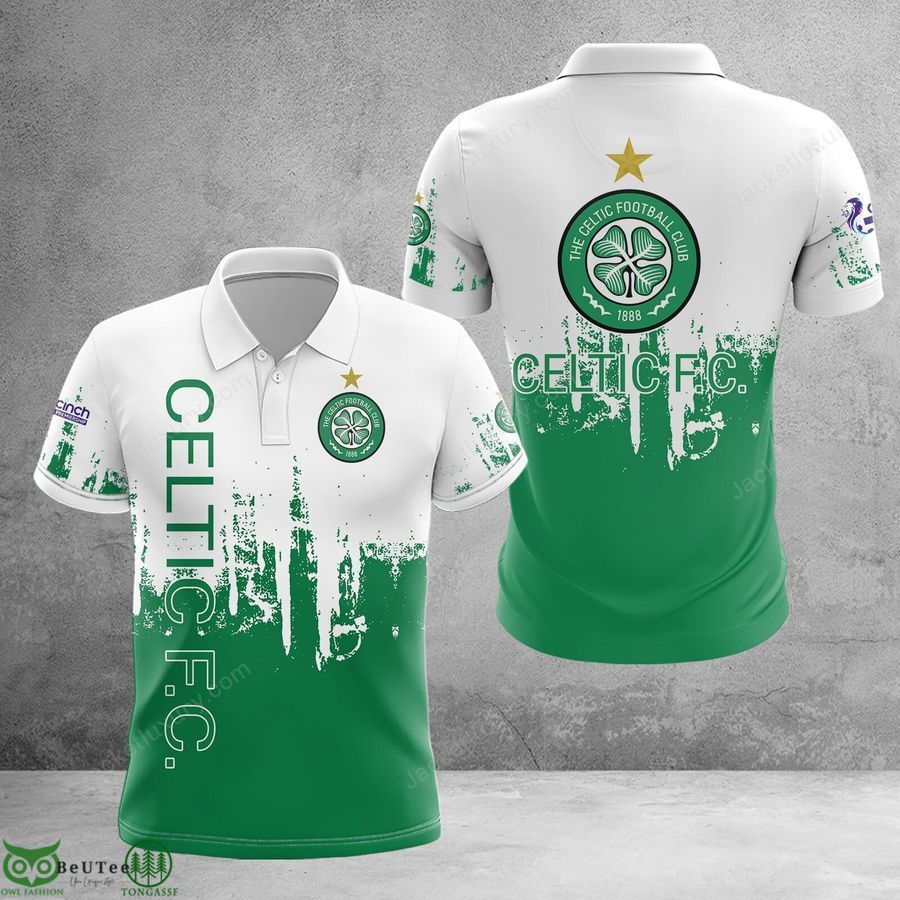 Celtic F.C. green clover Scotland football champions 3D Polo T-shirt Hoodie