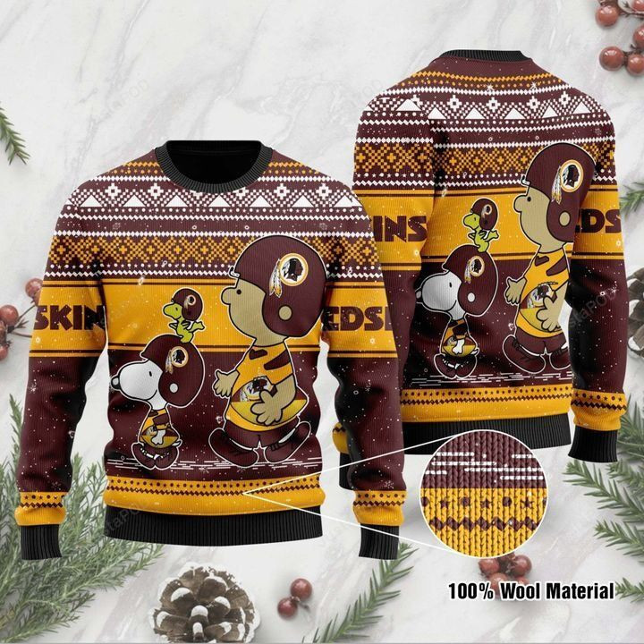 Charlie Washington Redskins Ugly Christmas Sweater All Over Print Sweatshirt