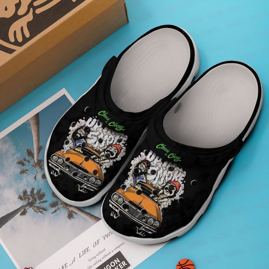 Cheech And Chong Up In Smoke Clog For Men And Women Rubber Crocs Crocband Clogs, Comfy Footwear