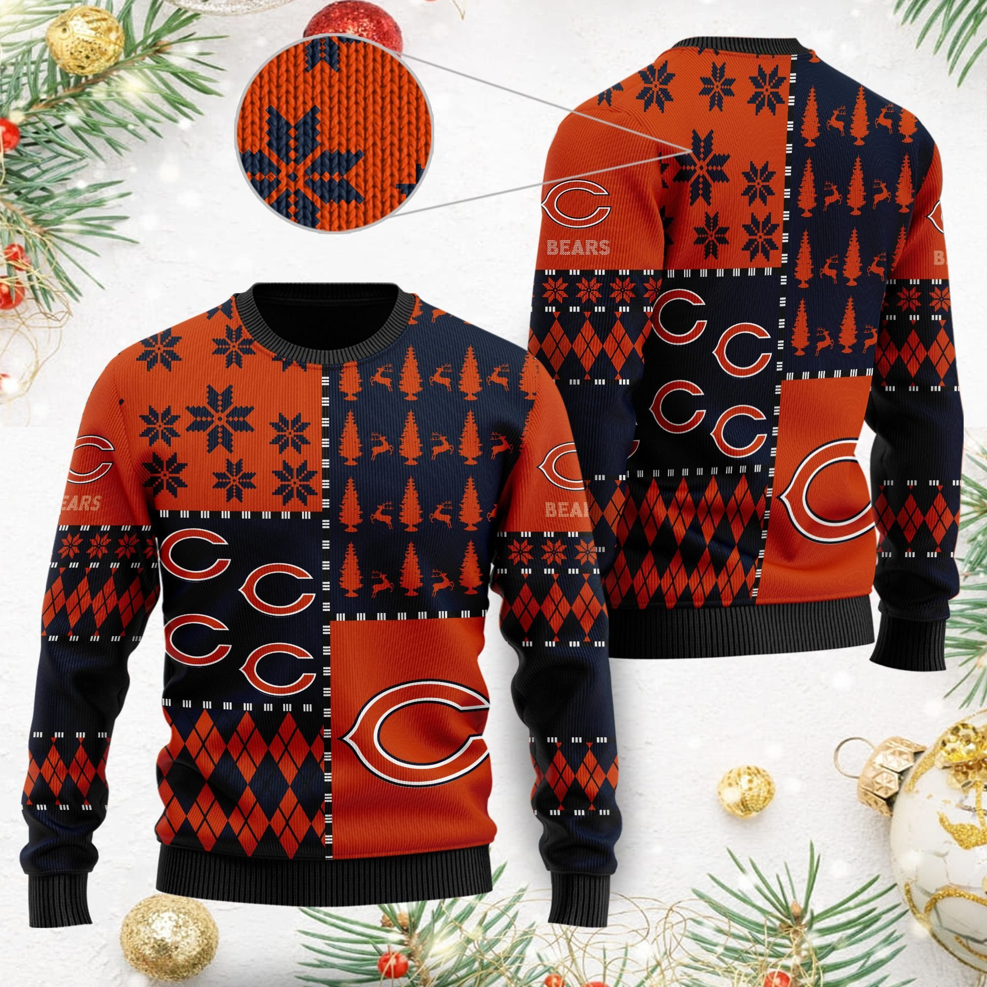 Chicago Bears Ugly Christmas Sweaters Best Christmas Gift For Bears