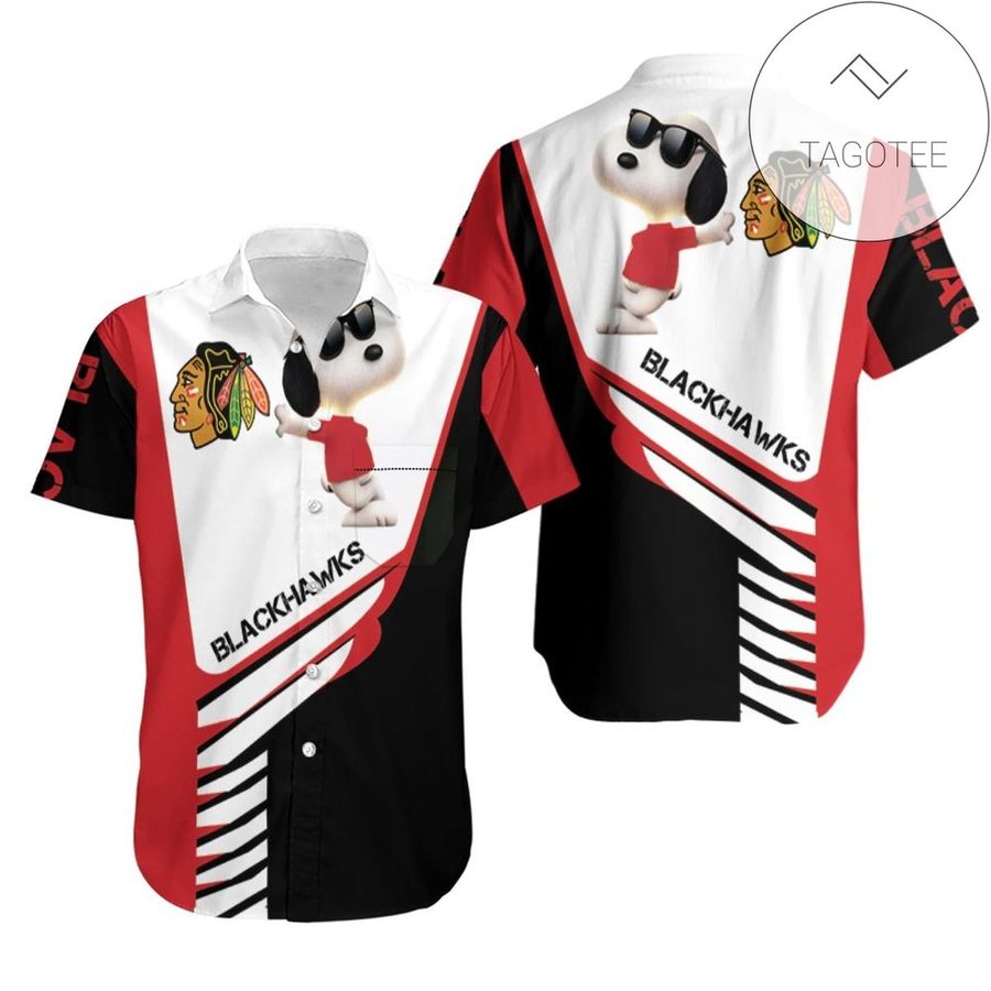 Chicago Blackhawks Snoopy For Fans 3d Authentic Hawaiian Shirt 2022