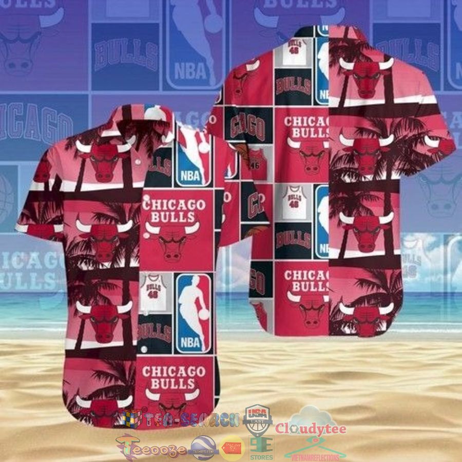 Chicago Bulls NBA Palm Tree Hawaiian Shirt – Saleoff